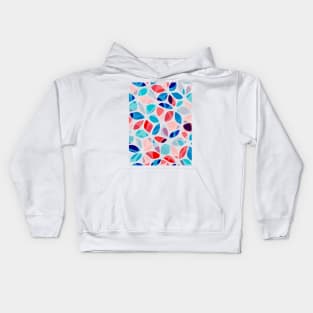 Flower Petals Colorful Pattern Kids Hoodie